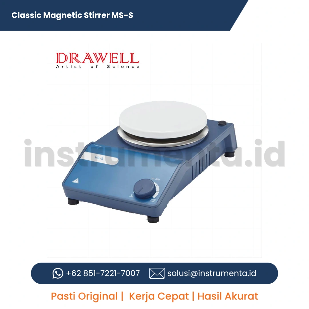 Distributor Resmi Classic Magnetic Stirrer MS-S Pengaduk Magnetik Laboratorium Ready Stock